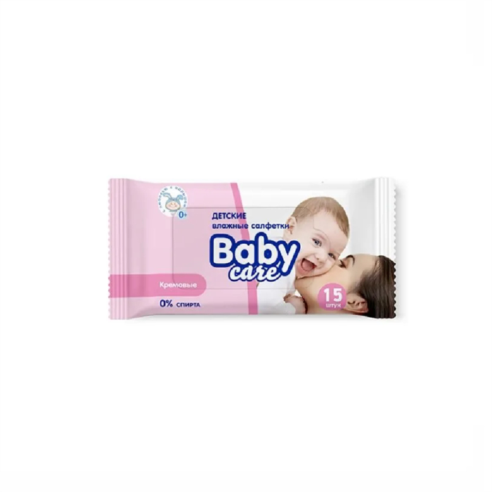 Влажные салфетки BABY CARE 15шт