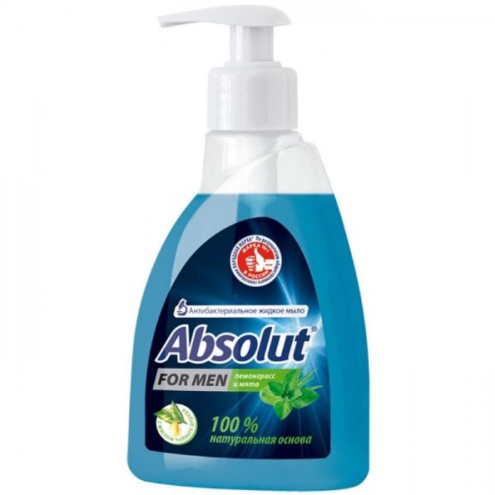 Мыло жидкое ABSOLUT MEN Лемонграсс и мята 250гр