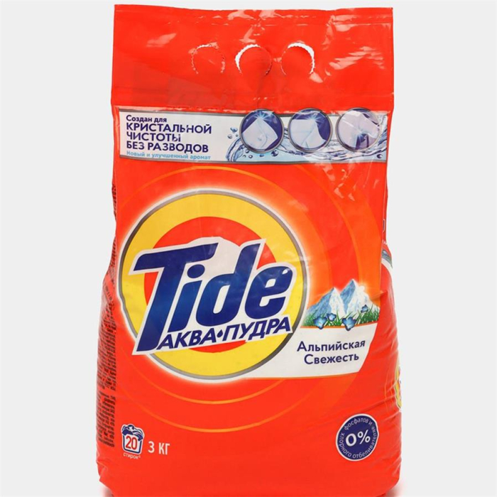 Порошок TIDE автомат Альпийсая свежесть 3кг