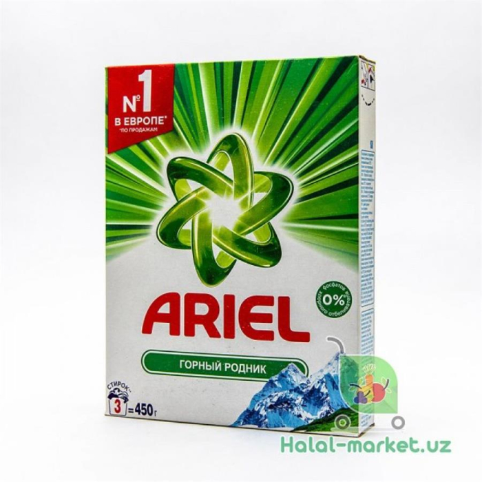 Стир.порошок ARIEL Авто ГОРНЫЙ РОДНИК 450гр