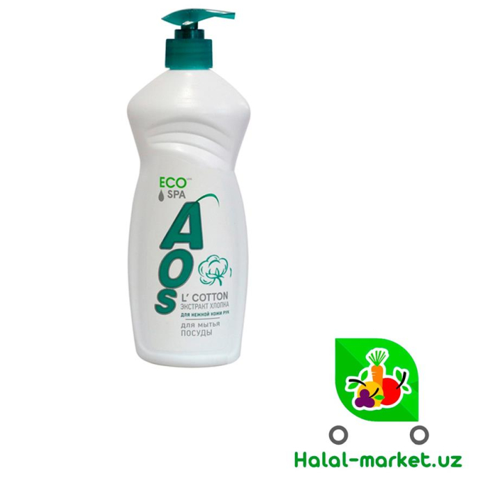 Ср-во для посуды AOS ECO Экстракт хлопка 900гр