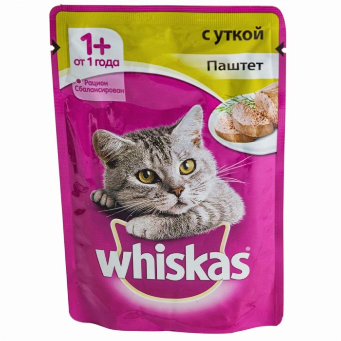 Паштет Whiskas с уткой 85гр