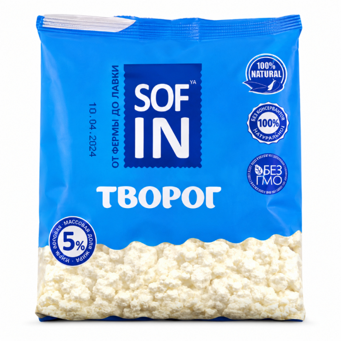 Творог зернистый SOF IN 5% 200гр