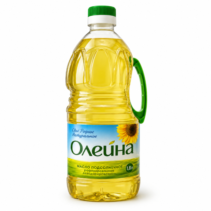Масло подсолнечное ОЛЕЙНА 1,8л