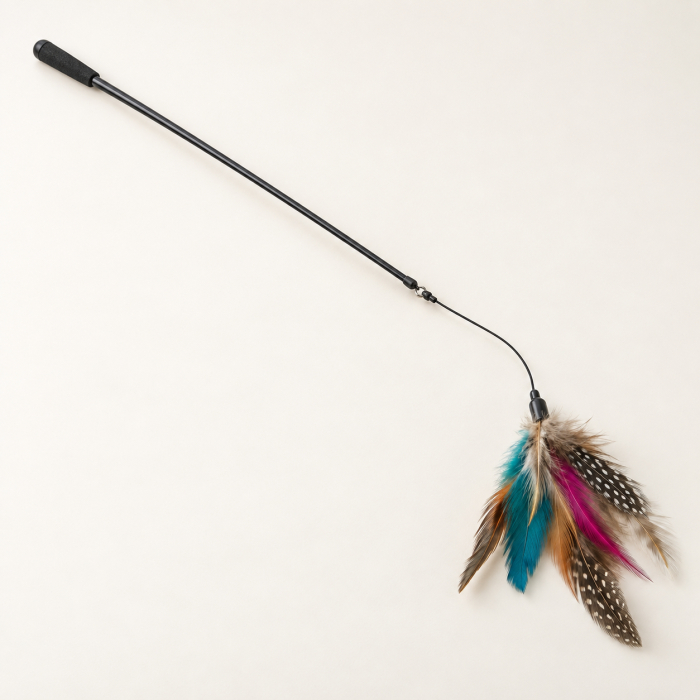 Juguete para Gatos – Diversión con Plumas