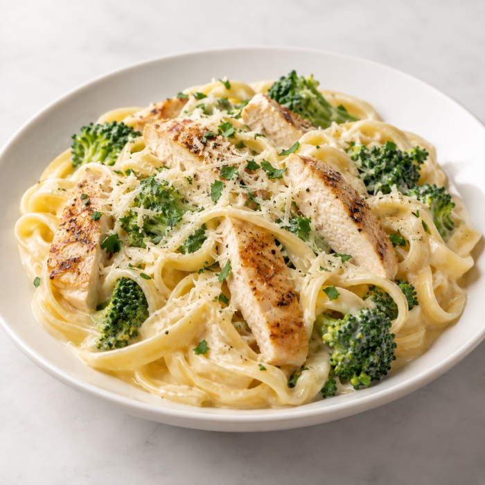 Kitchen, Chicken Fettuccine Alfredo With Broccoli