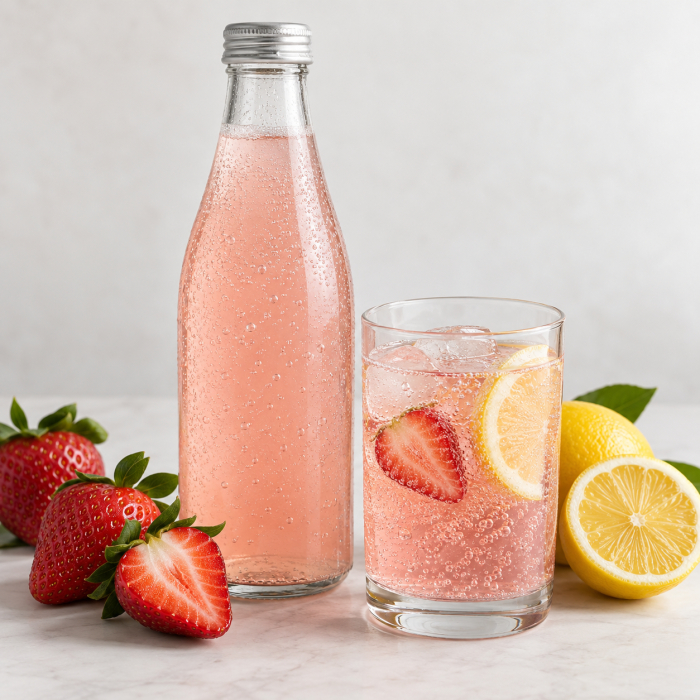 KeVita Sparkling Lemonade, Organic Strawberry Lemonade