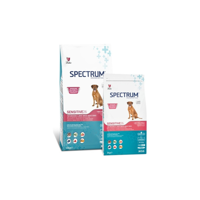 SPECTRUM ADULT DOG FOOD SENSITIVE для взрослых крупной породы 3 кг - 19408