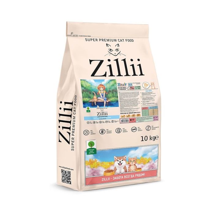 Zillii Light/Sterilized для стерилизованных рыба, лосось 10 кг
