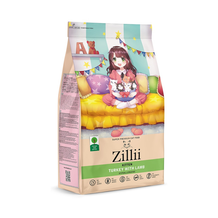 Zillii Kitten для котят индейка, ягненок 10 кг