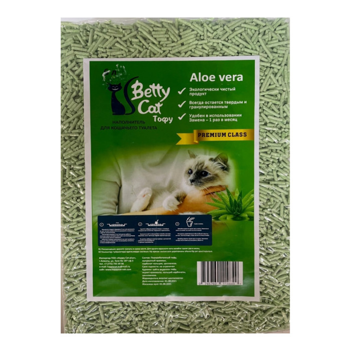 Betty Cat Тофу Aloe vera комкующийся 6 л