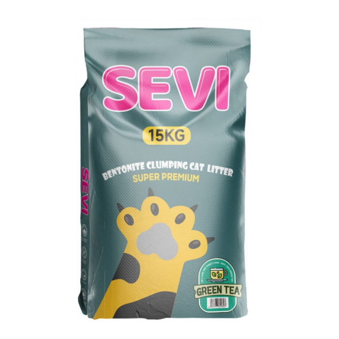 SEVI Зеленый чай бентонитовый комкующийся 15 кг - AZ00330