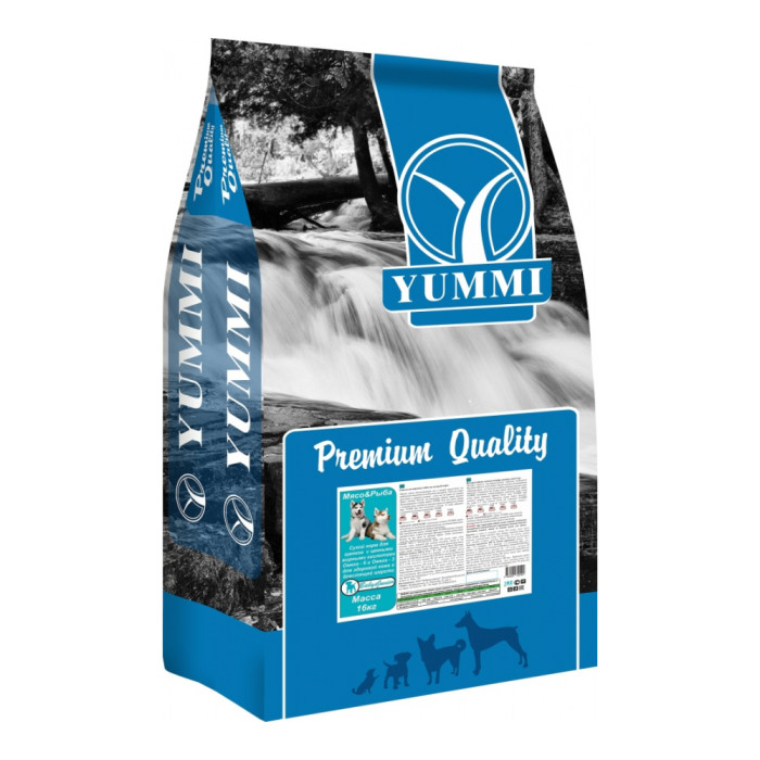 YUMMI Premium BABY&JUNIOR мясо и рыба 14 кг - YU0013