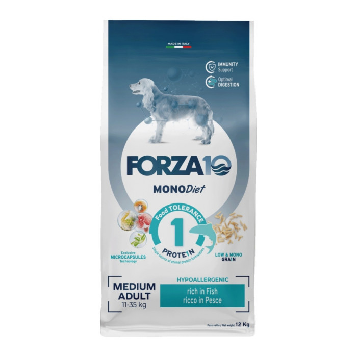 Forza10 Medium Diet Рыба для взрослых средних пород 12 кг - 8020245011731