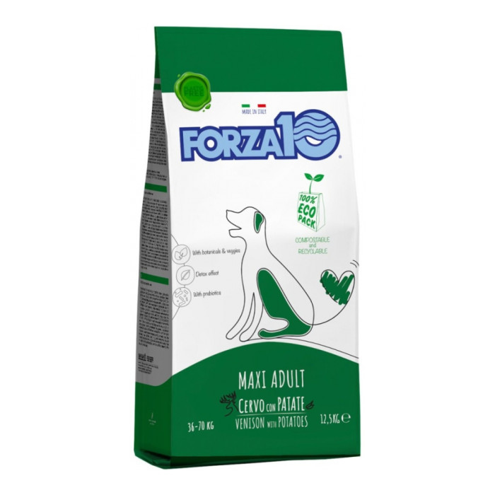 Forza 10 Maxi Adult Maintenance Оленина с картофелем для взрослых крупных пород 12.5 кг - 8020245711167