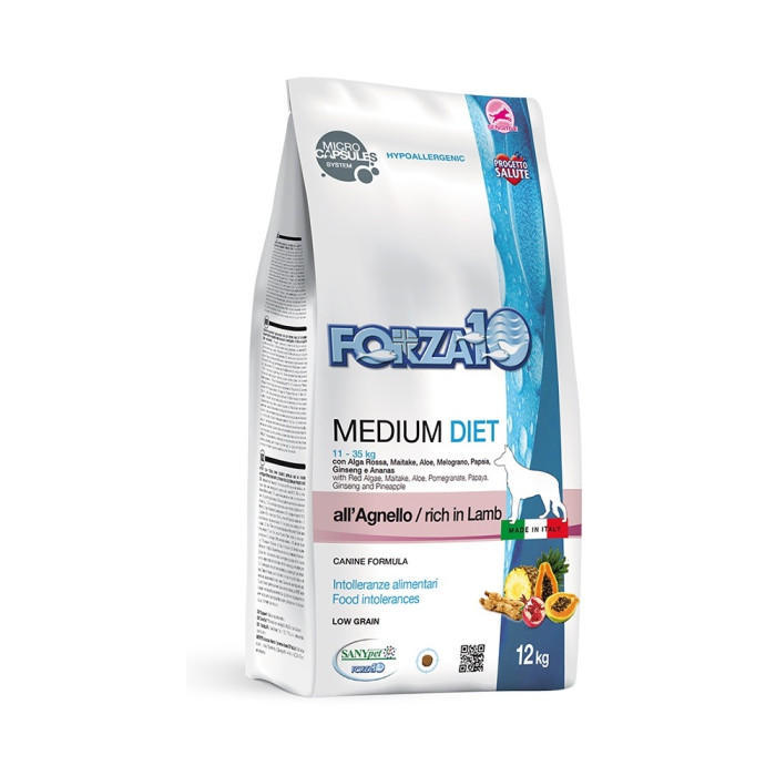 Forza 10 Medium Diet Ягненок для взрослых средних пород 12 кг - 8020245011816