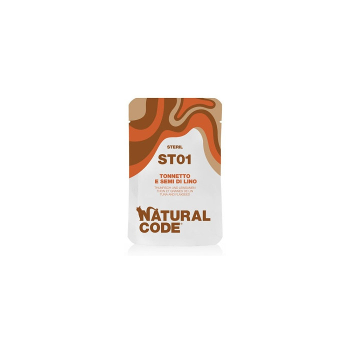 Natural Code кусочки в соусе тунец, семена льна 70 г 12 шт