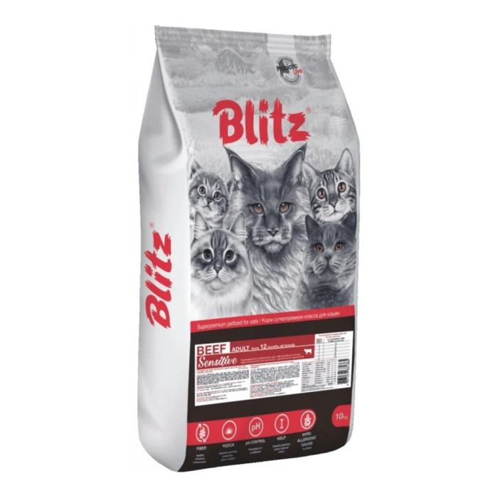 BLITZ Sensitive Adult ересектерге арналған сиыр еті 10 кг 4627079681365