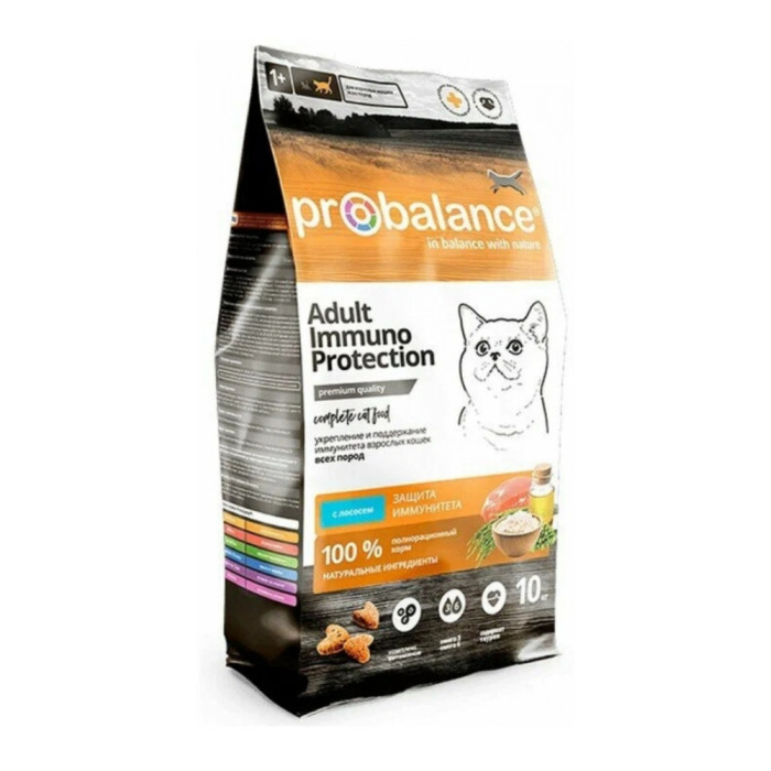 Корм Probalance Adult Immuno Protection для взрослых лосось 10 кг 4640011981743