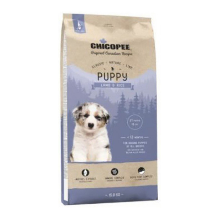 Chicopee Puppy Lamb and Rice Ірімшікпен күріш 15 кг - chic-05