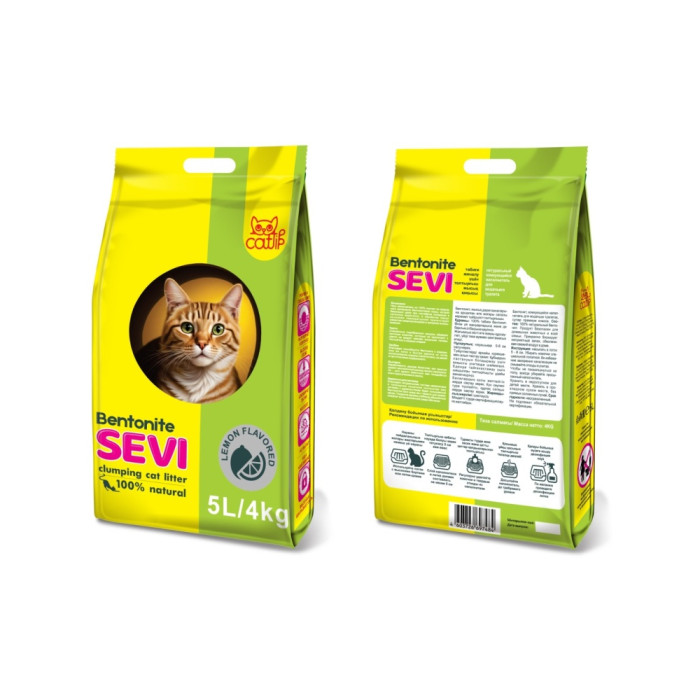 SEVI минеральный комкующийся 5 л - AZ00108 лимон