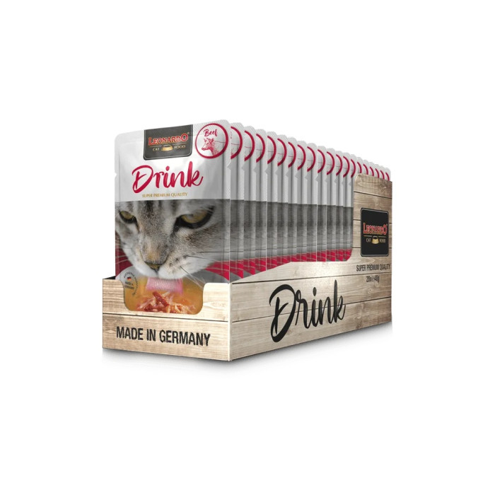 Leonardo Drink Beef сорпа сиыр еті, тауық еті 40 г 20 дана