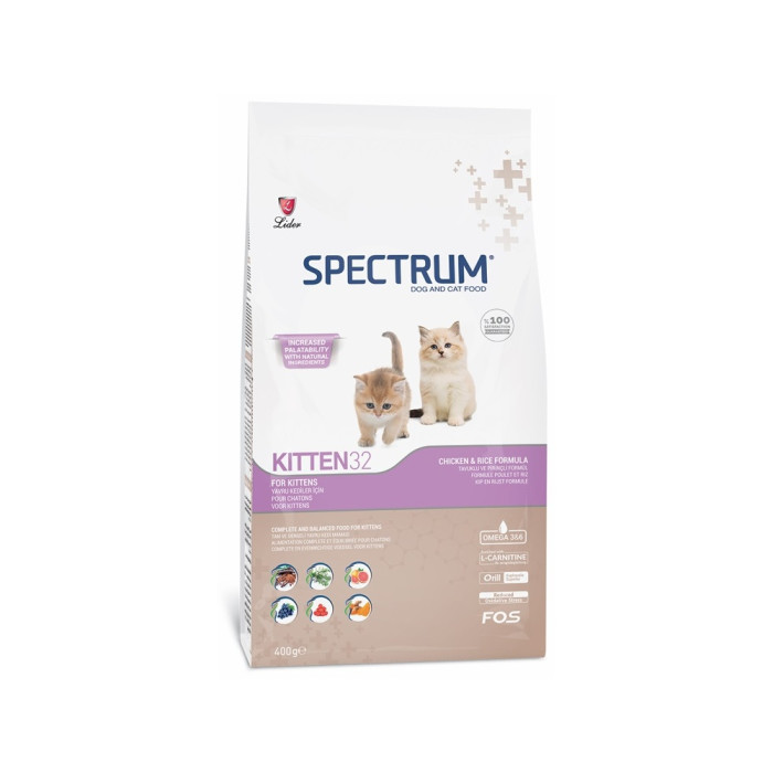 SPECTRUM для котов и кошек курица, рис 0.4 кг - 19411