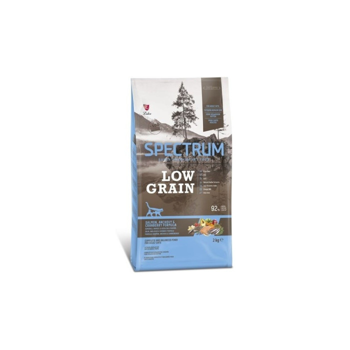 Spectrum SPECTRUM LOW GRAIN ADULT STERILISED CAT FOOD SALMON & ANCHOVY &CRANBERRY 2 кг - SPL-058