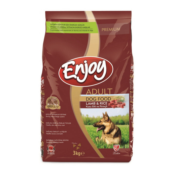 Enjoy Adult Dog Food Lamb & Rice Ягненок с рисом для взрослых 3 кг - AZ24200