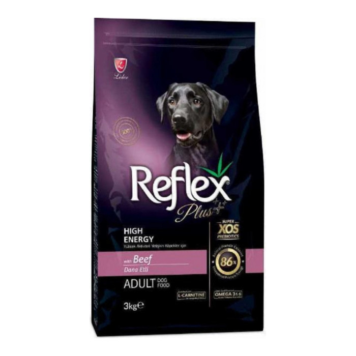 Reflex Plus High Energy Говядина для активных взрослых всех пород 3 кг - RFX-108
