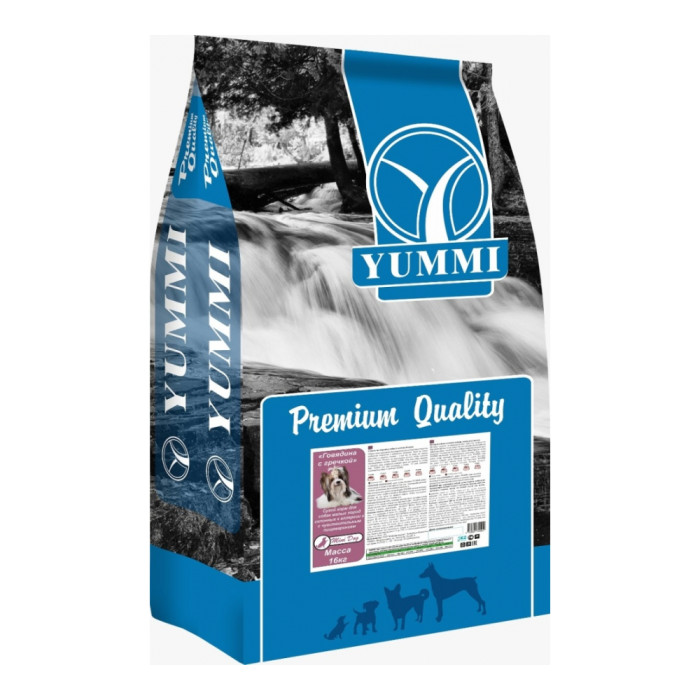 YUMMI Premium Mini dog говядина с гречкой 14 кг - YU0017