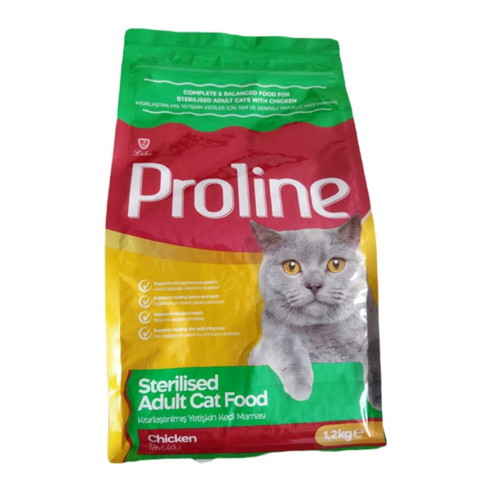 Proline PROLINE STERILISED CAT FOOD CHICKEN для стерилизованных с курицей 1.2KG курица 1.2 кг - PRO-228