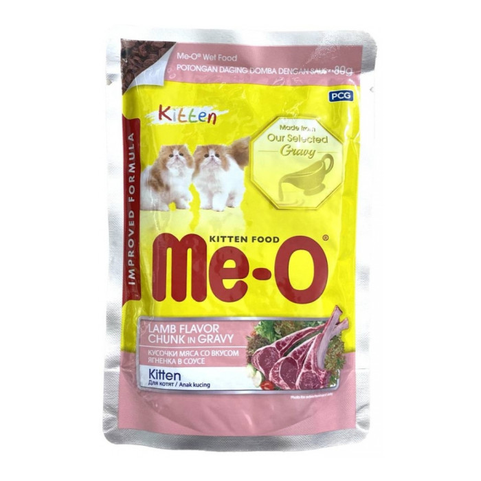 Корм Me-O кусочки в соусе ягненок 80 г 1 шт KZ5CKP2N2780
