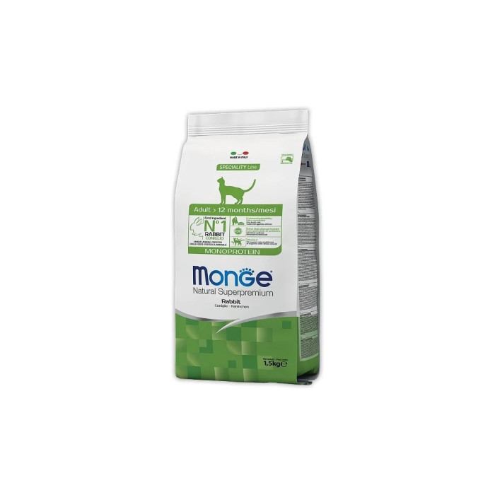 Корм Monge Adult для взрослых кролик 1.5 кг - 8009470011945