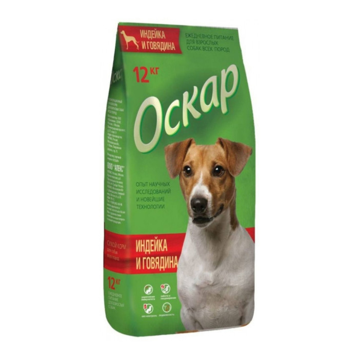 ОСКАР Индейка и говядина для взрослых 12 кг - V00899