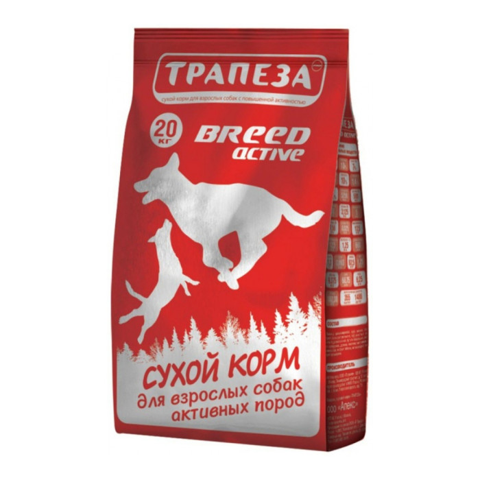 Трапеза Breed Active для взрослых с повышенными физическими нагрузками 201003091 20 кг - AZ00053