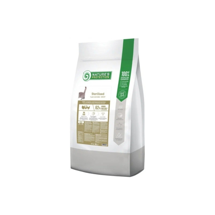 Natures Protection Sterilised стерилизацияланған құстарға арналған 18 кг - 4771317460332