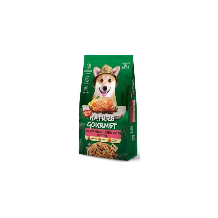Kitchen Flavor Nature Gourmet для собак средних и крупных пород Beauty Dog на все этапы жизни 10кг - E1103174