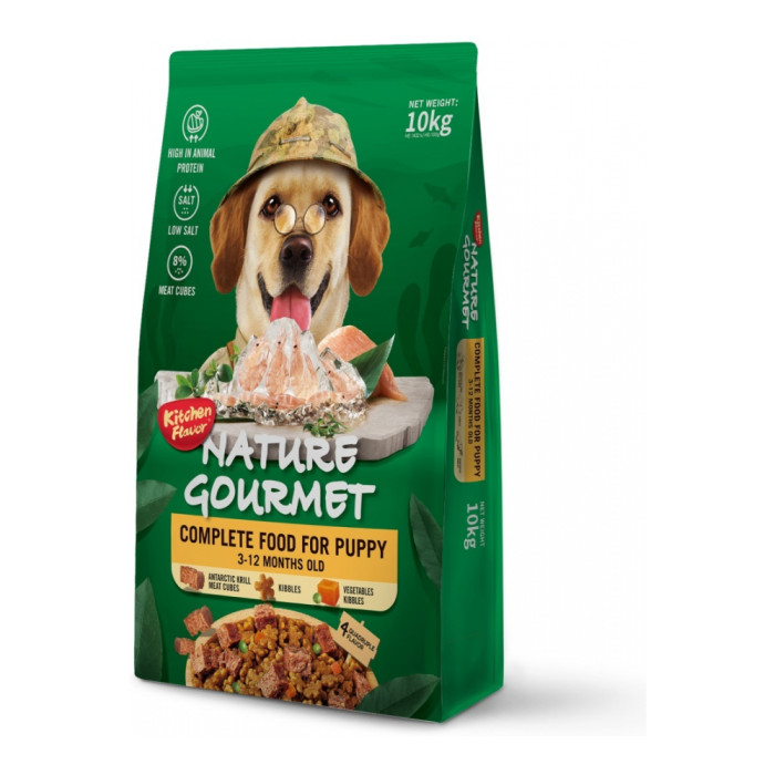 Kitchen Flavor Nature Gourmet антарктикалық крильмен барлық тұқымды щенктерге арналған 10 кг - E1103142