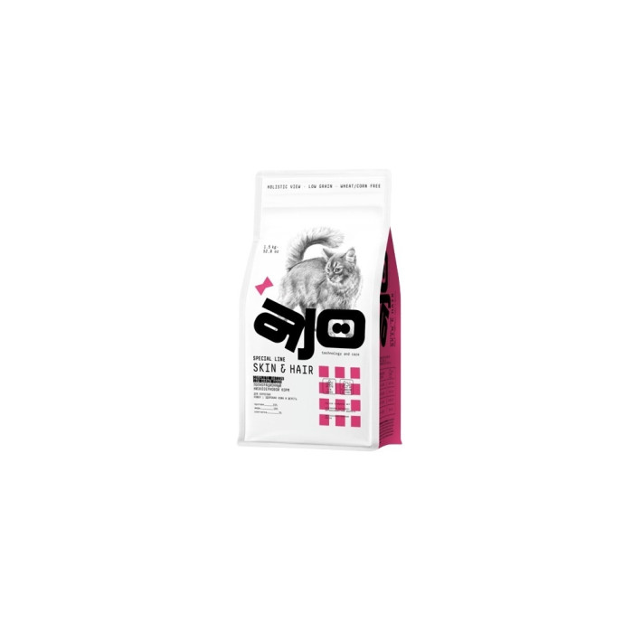 AJO Special Line Skin&Hair индейка, курица, лосось 1.5 кг - 4630169560242
