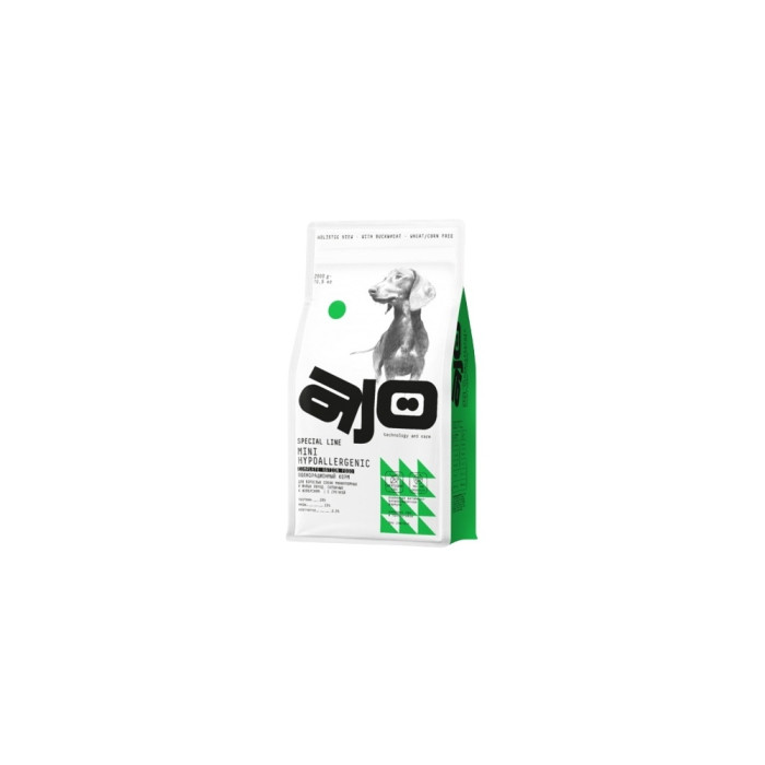 AJO Special Line Mini Hypoallergenic для взрослых мелких пород 2 кг - 4630169560525