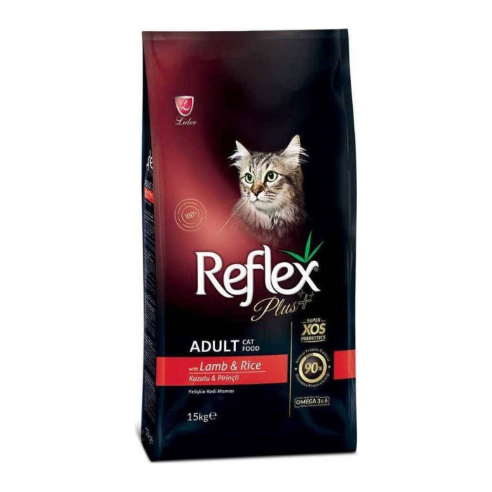 Reflex Plus Adult для взрослых ягненок, рис 15 кг - RFX-404