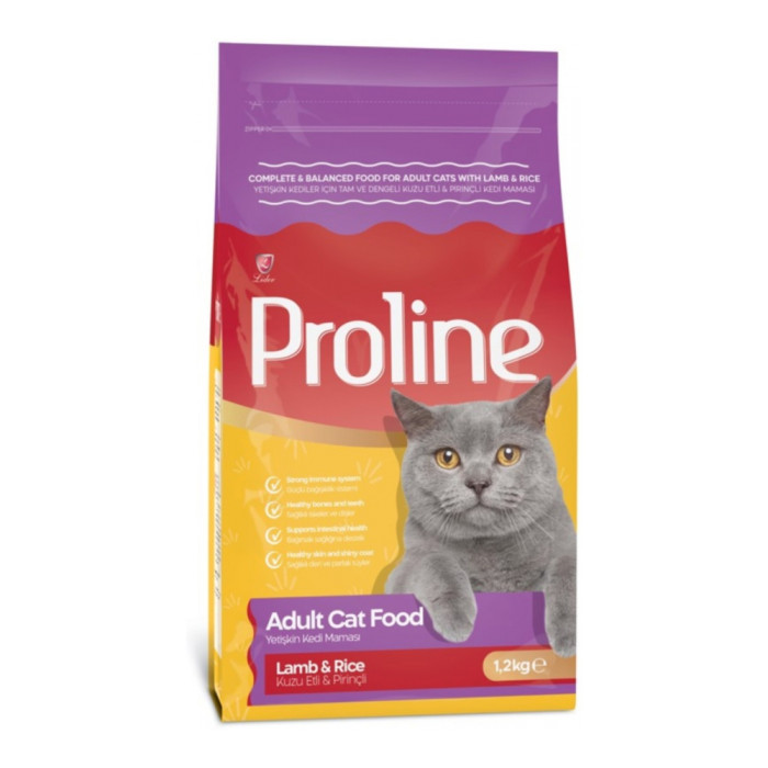 Proline Adult Cat Food Lamb & Rice Ягненок с рисом для взрослых ягненок, рис 1.2 кг - PRO-226