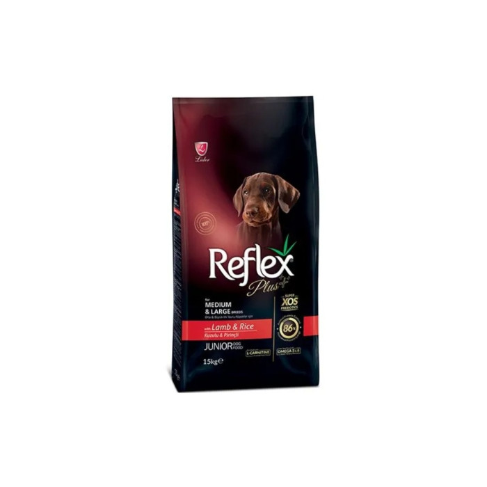 Reflex Plus Medium&Large Junior Ягненок с рисом для щенков средних и крупных пород 15 кг - RFX-202