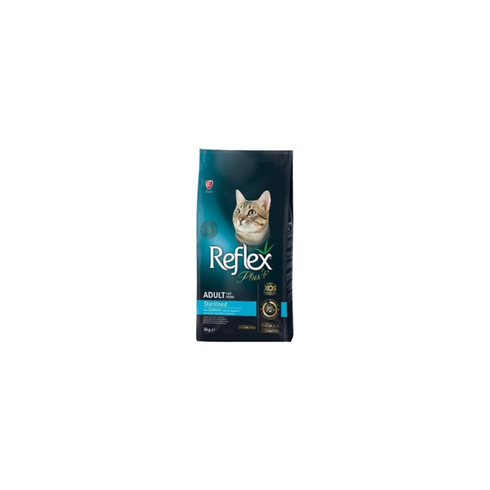 Reflex Plus Adult Sterilised для стерилизованных лосось 8 кг - RFX-328