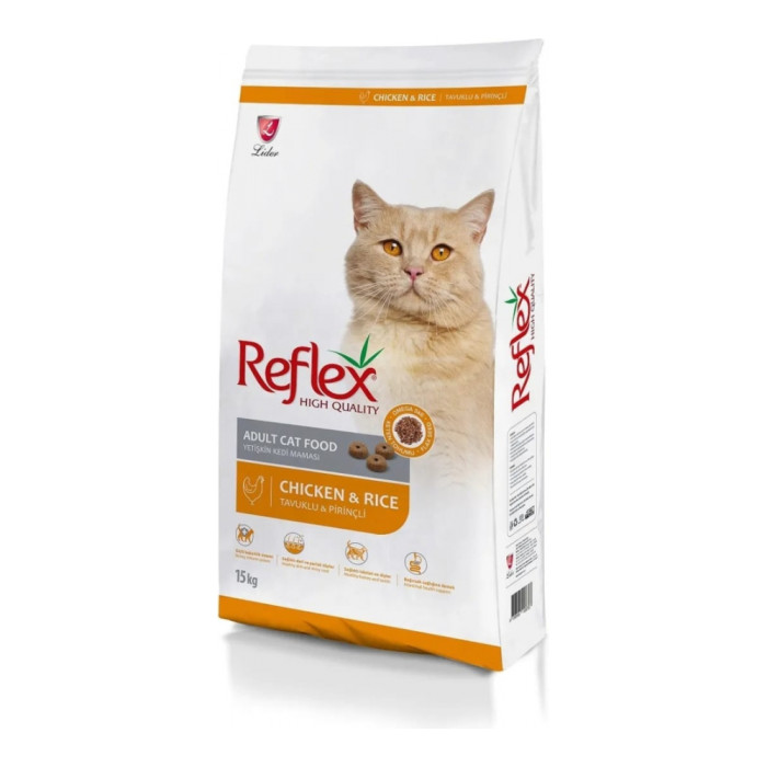 Reflex ересектер үшін тауық, күріш 15 кг - 4927820144