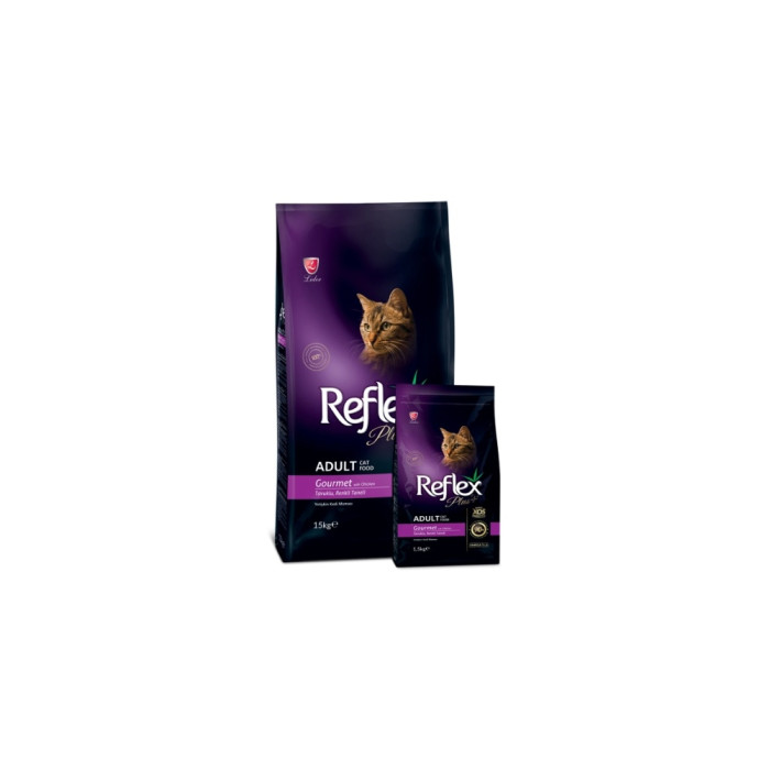 Reflex Plus Gourmet Adult для взрослых курица 15 кг - RFX-405