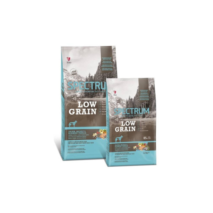 Spectrum low grain medium and large breed adult dog food salmon & anchovy & blueberry 2.5 кг SPL-006