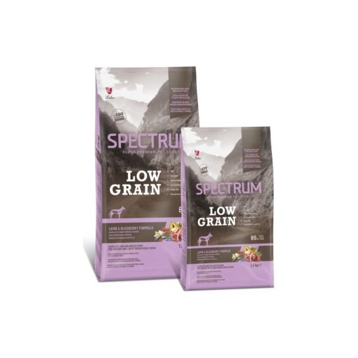 Spectrum low grain medium and large breed adult dog food lamb &blueberry 2.5 кг SPL-005