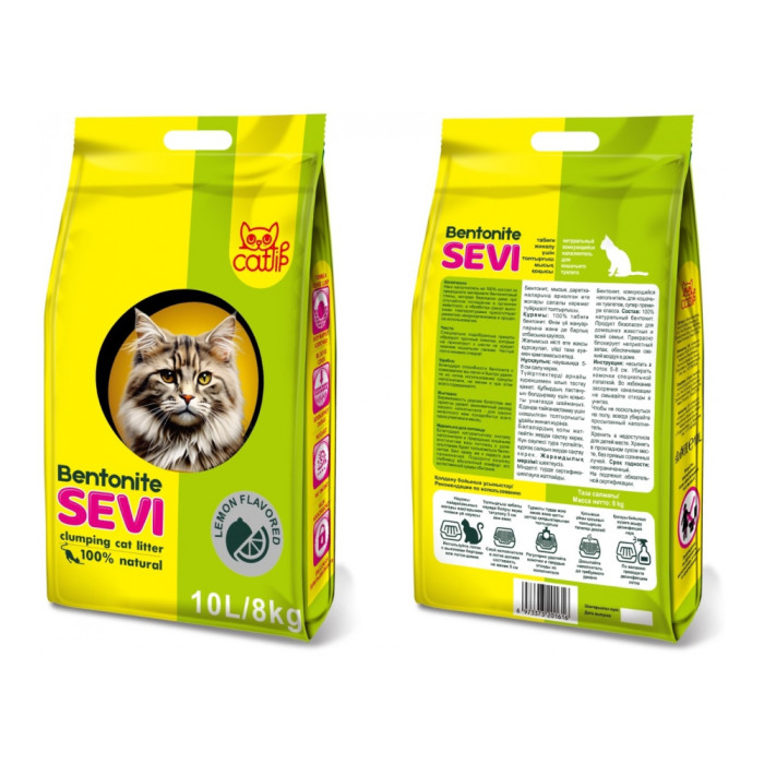 Наполнитель SEVI Lemon комкующийся 10 л - AZ00111